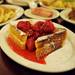 Artie's stuffed french toast, pecan banana pancakes Nick's Original House of Pancakes on Tuesday, March 12, 2013.Melanie Maxwell I AnnArbor.com